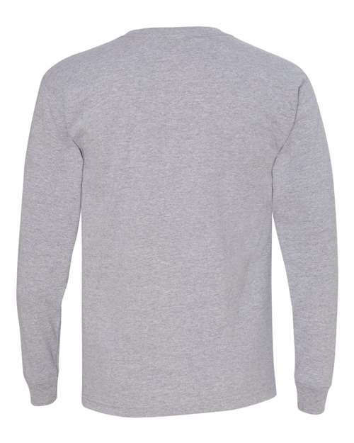 Unisex USA-Made Long Sleeve T-Shirt - Dark Ash Back