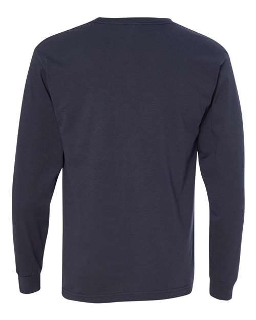 Unisex USA-Made Long Sleeve T-Shirt - Navy Back