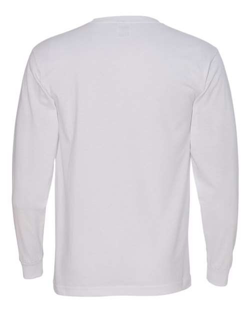 Unisex USA-Made Long Sleeve T-Shirt - White Back