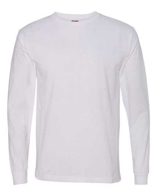 Unisex USA-Made Long Sleeve T-Shirt - White Front