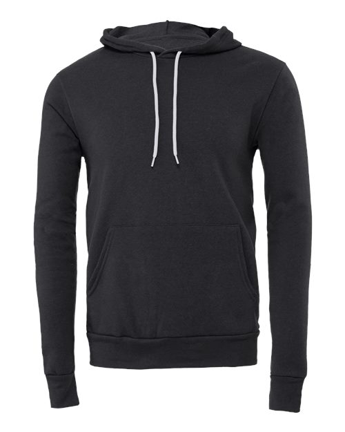 Unisex Sponge Fleece Hoodie Sweatshirt - Dark Grey Front