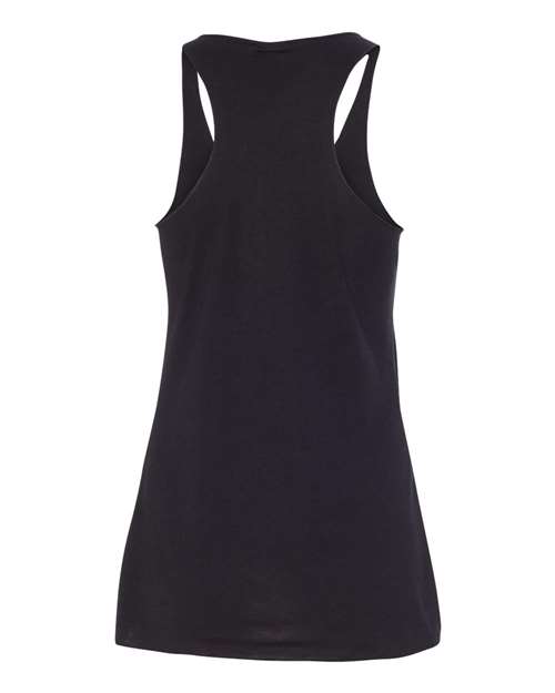 Women's Triblend Racerback Tank - Solid Black Triblend Back