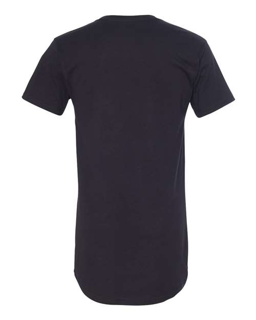Men's Long Body Urban Tee - Black Back