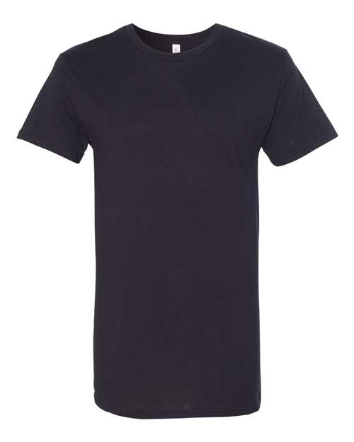 Men's Long Body Urban Tee - Black Front