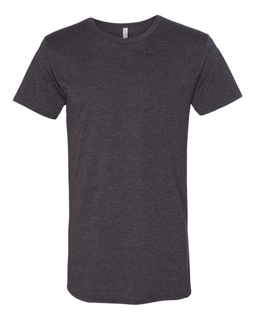 Men's Long Body Urban Tee - Dark Grey Heather Front