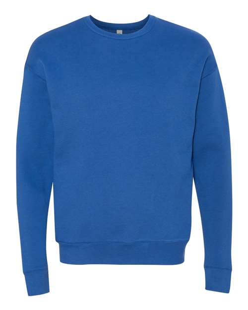Unisex Sponge Fleece Drop Shoulder Crewneck Sweatshirt - True Royal Front