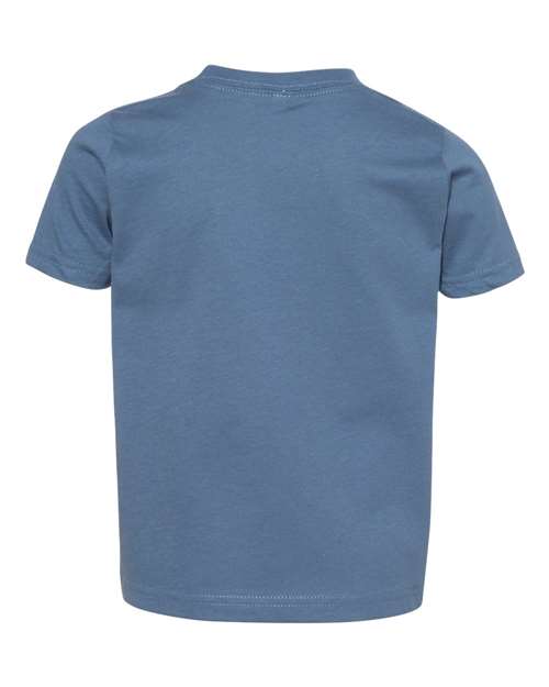 Toddler Fine Jersey Tee - Indigo Back