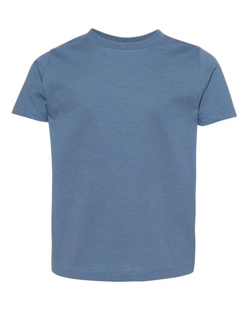 Toddler Fine Jersey Tee - Indigo Front
