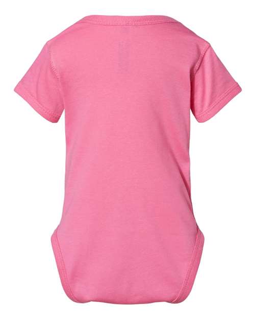 Infant Fine Jersey Bodysuit - Raspberry Back