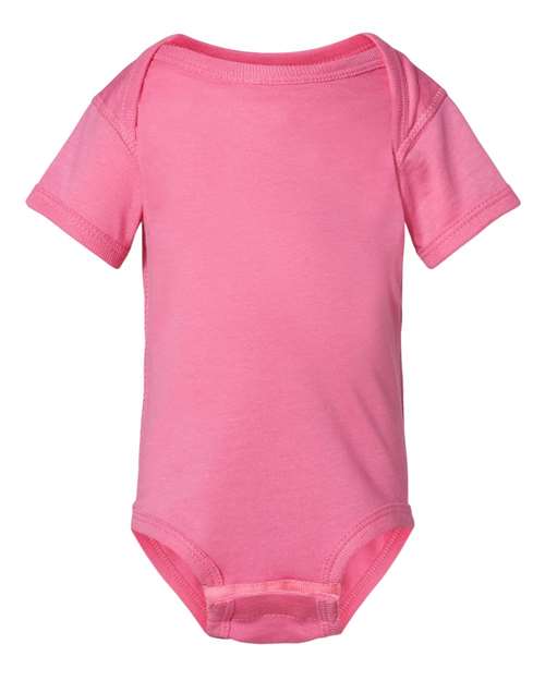 Infant Fine Jersey Bodysuit - Raspberry Front