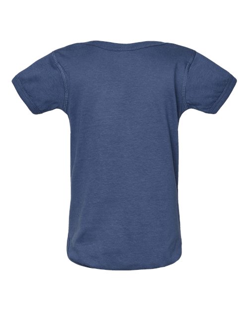 Infant Fine Jersey Bodysuit - Indigo Back
