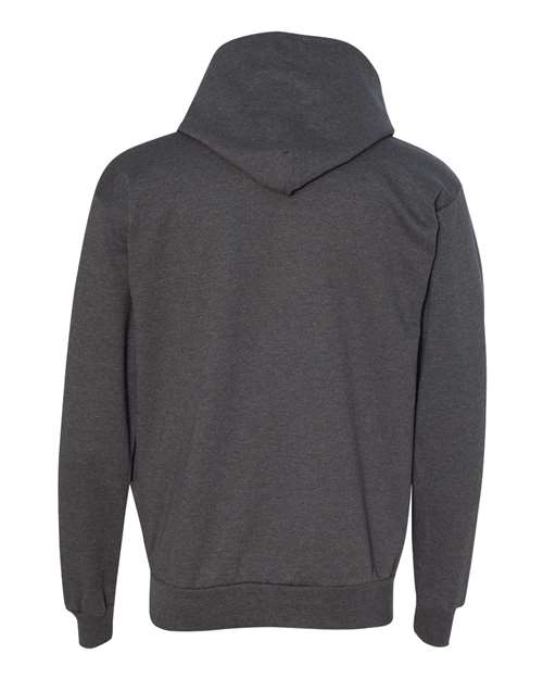 Unisex EcoSmart® Hooded Sweatshirt - Charcoal Heather Back