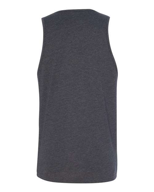 Unisex CVC Tank - Charcoal Back