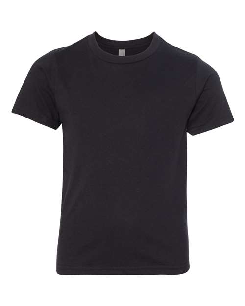 Next Level Youth CVC Tee - Black Front