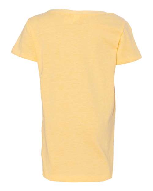 Girls’ CVC Princess T-Shirt - Banana Cream Back