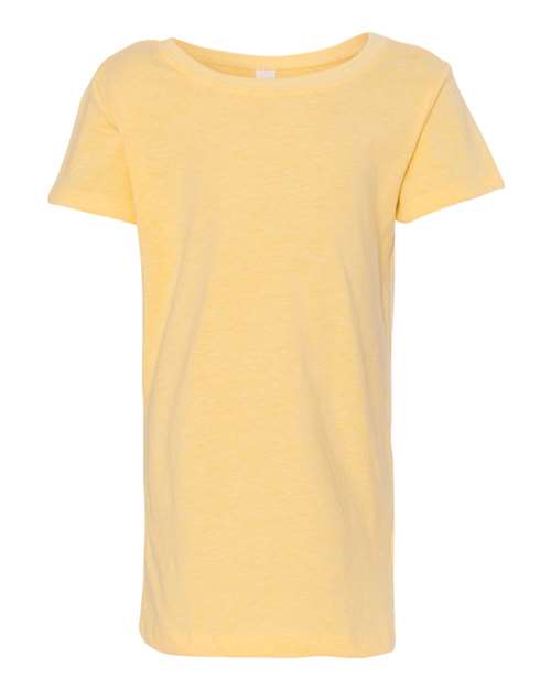 Girls’ CVC Princess T-Shirt - Banana Cream Front