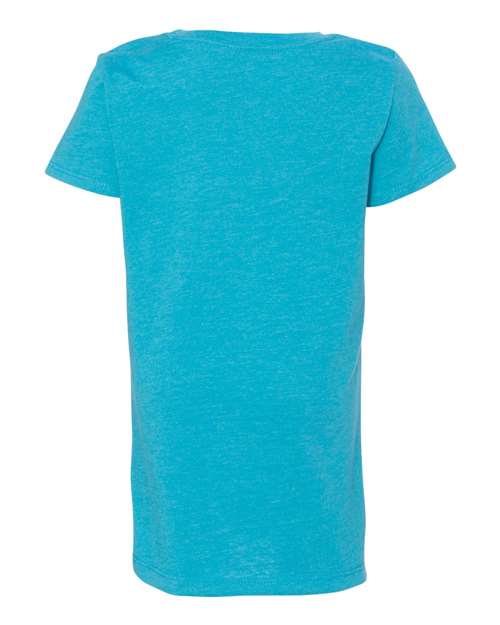 Girls’ CVC Princess T-Shirt - Bondi Blue Back