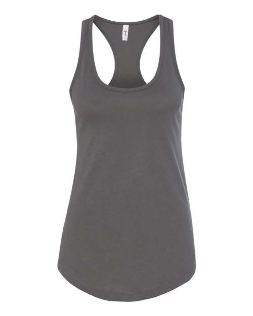 Women's Ideal Racerback Tank - Dark Grey Front