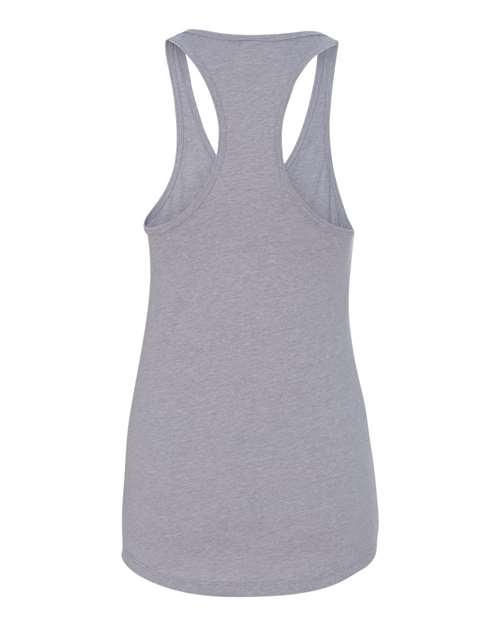Women's Ideal Racerback Tank - Heather Grey Back