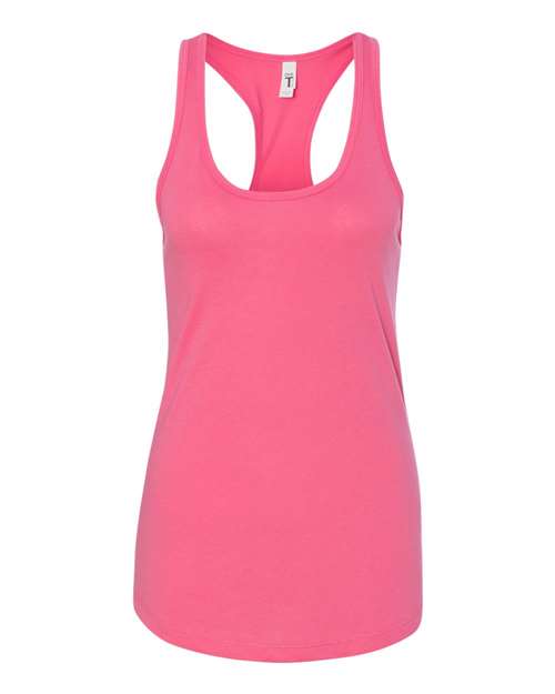 Women's Ideal Racerback Tank - Hot Pink Front