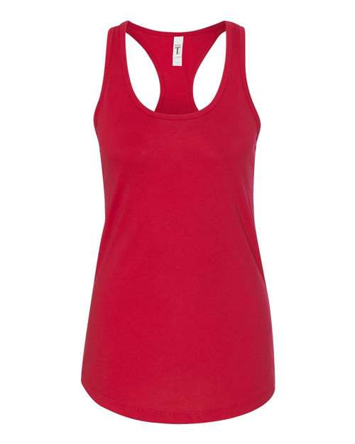 Women's Ideal Racerback Tank - Red Front