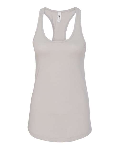 Women's Ideal Racerback Tank - Silver Front