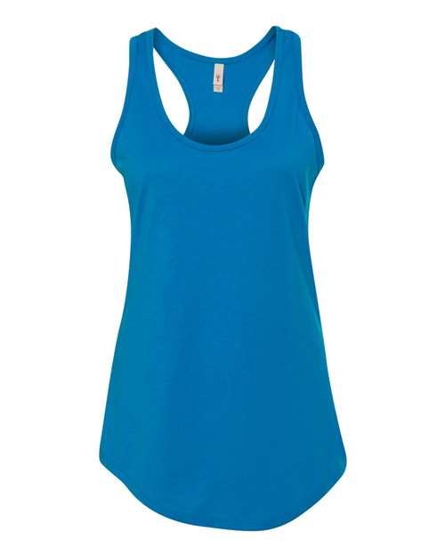 Women's Ideal Racerback Tank - Turquoise Front