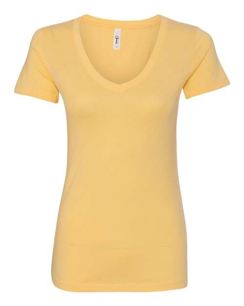 Women's Ideal V-Neck T-Shirt - Banana Cream Front