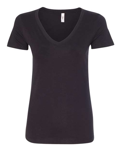 Women's Ideal V-Neck T-Shirt - Black Front