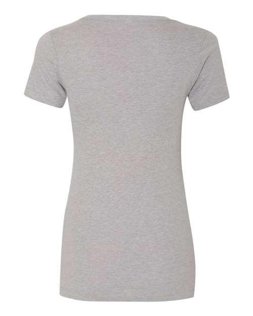 Women's Ideal V-Neck T-Shirt - Heather Grey Back