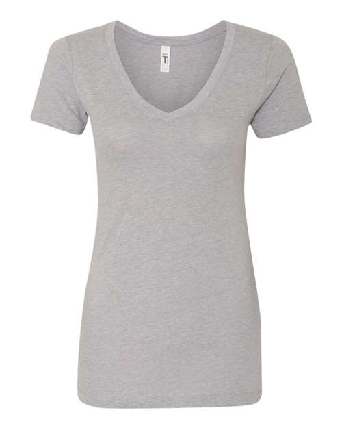 Women's Ideal V-Neck T-Shirt - Heather Grey Front