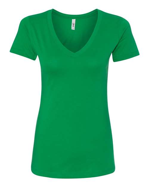 Women's Ideal V-Neck T-Shirt - Kelly Green Front