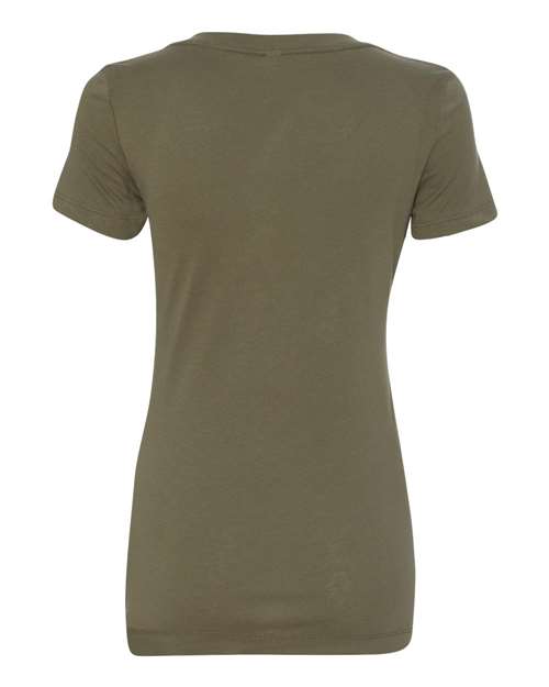 Women's Ideal V-Neck T-Shirt - Military Green Back