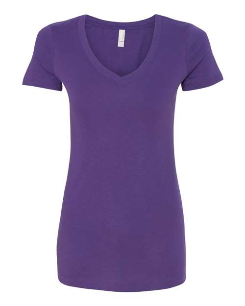 Women's Ideal V-Neck T-Shirt - Purple Rush Front