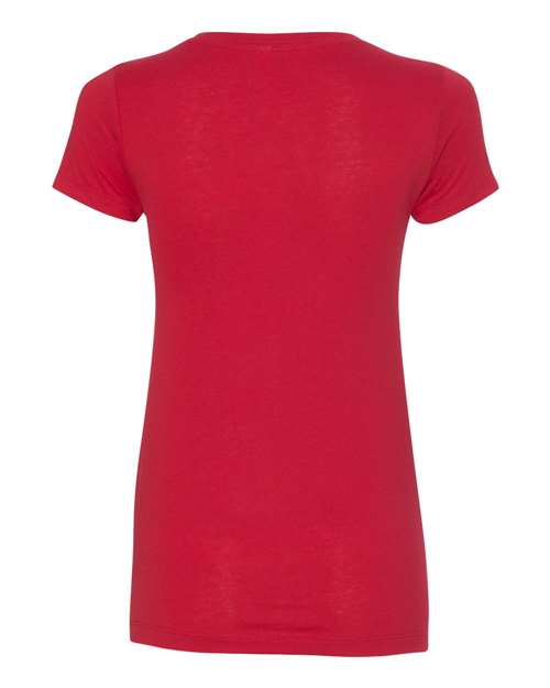 Women's Ideal V-Neck T-Shirt - Red Back