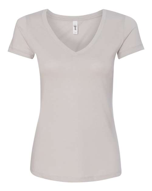 Women's Ideal V-Neck T-Shirt - Silver Front