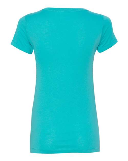 Women's Ideal V-Neck T-Shirt - Tahiti Blue Back