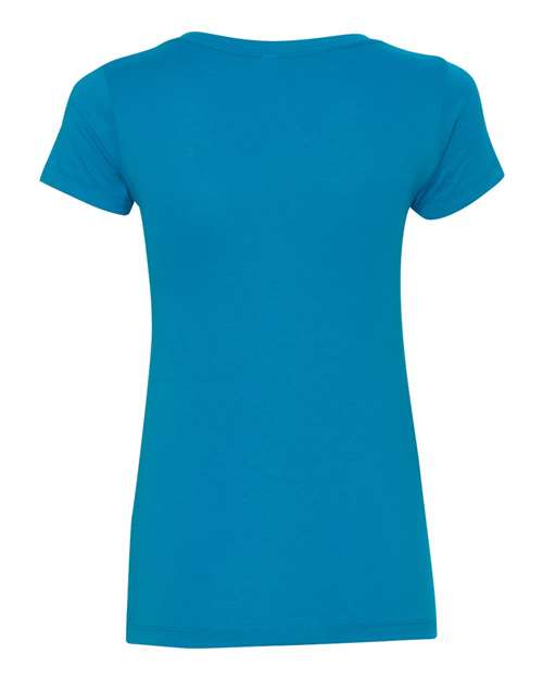 Women's Ideal V-Neck T-Shirt - Turquoise Back