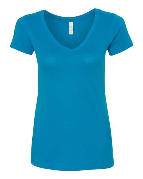 Women's Ideal V-Neck T-Shirt - Turquoise Front
