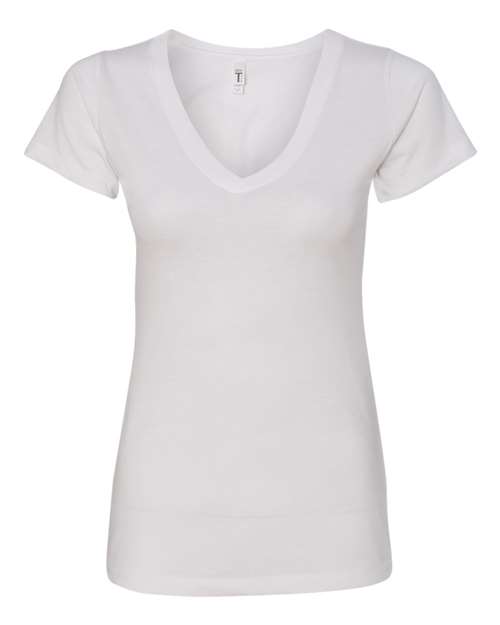 Women's Ideal V-Neck T-Shirt - White Front