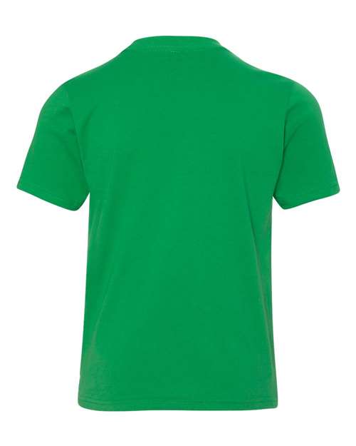 Youth Cotton T-Shirt - Kelly Green Back