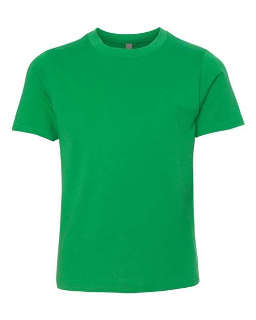 Youth Cotton T-Shirt - Kelly Green Front