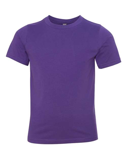 Youth Cotton T-Shirt - Purple Rush Front