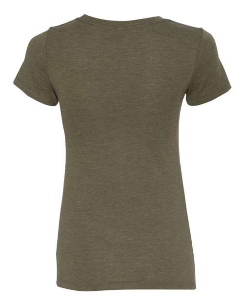 Women’s Triblend T-Shirt - Military Green Back