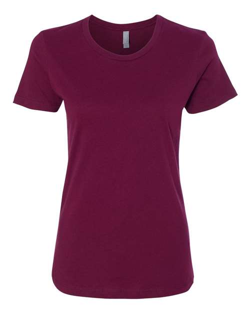 Women’s Cotton T-Shirt - Maroon Front