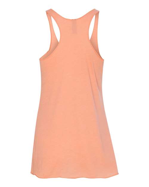 Women’s Triblend Racerback Tank - Vintage Light Orange Back