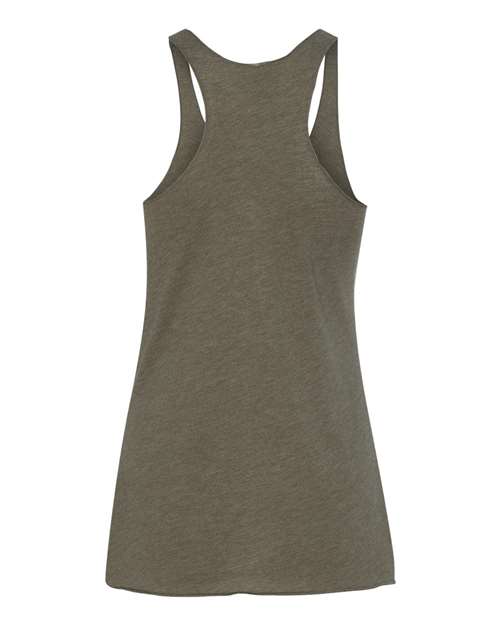 Women’s Triblend Racerback Tank - Military Green Back