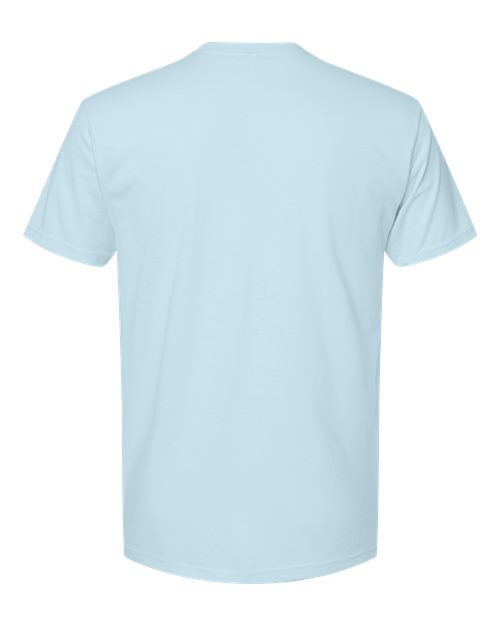 Sueded T-Shirt - Light Blue Back