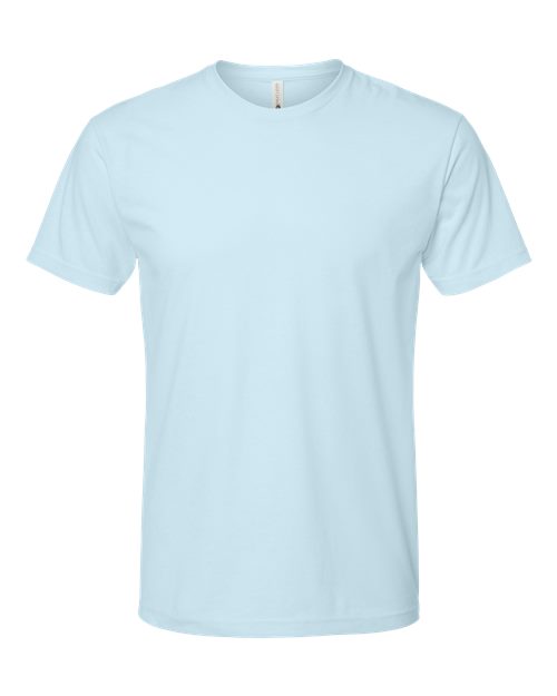 Sueded T-Shirt - Light Blue Front