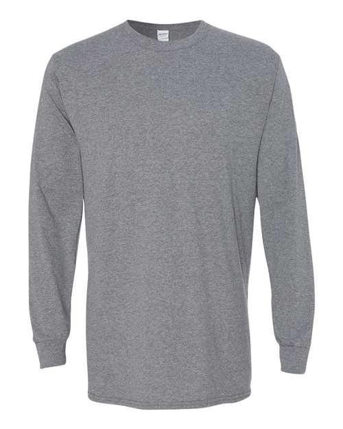 Gildan Unisex Heavy Cotton™ Long Sleeve T-Shirt - Graphite Heather Front